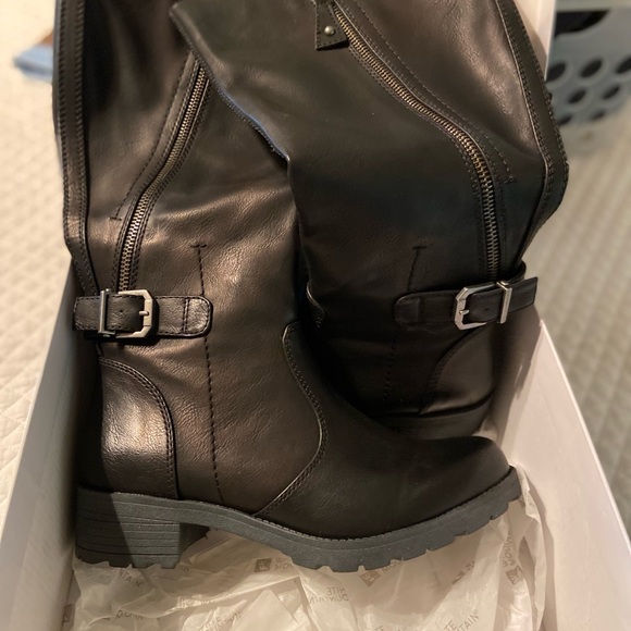 NEW White Mountain Women’s Tall Boots Black Size 6 It’s Fall Ya’ll - Picture 5 of 6